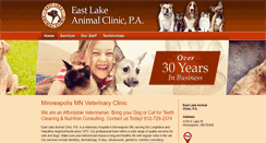 Desktop Screenshot of eastlakeanimalclinic.com